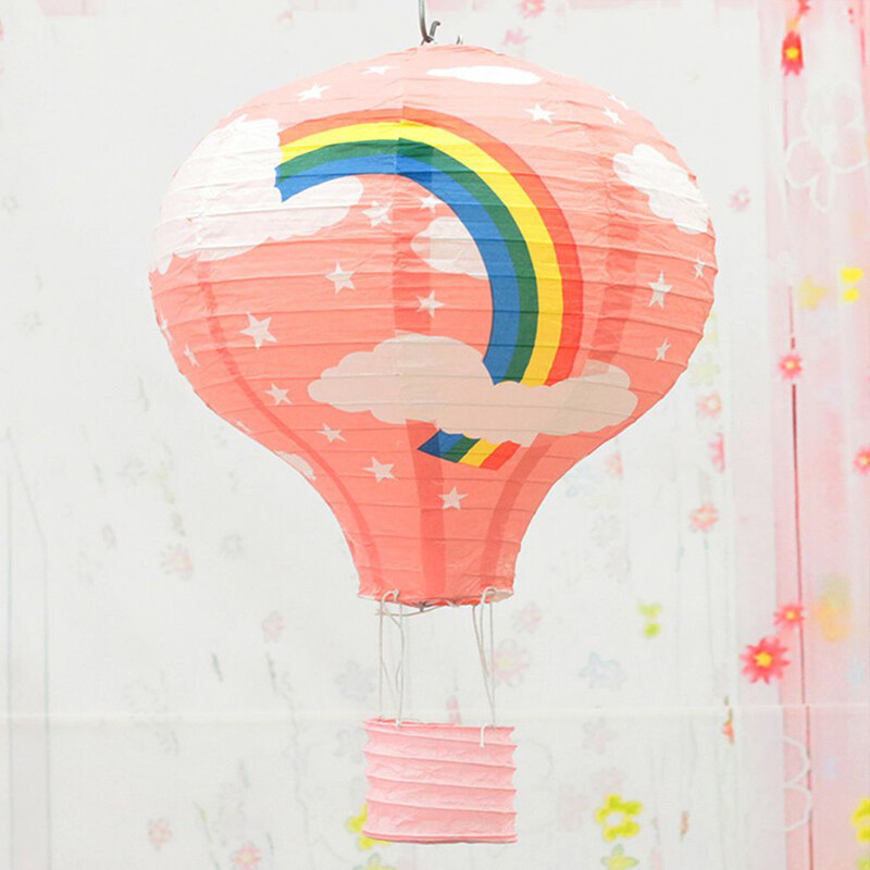 12" sklopivi dugin balon s toplim zrakom, papirnati lampion, dekoracija za vjenčanje, rođendan