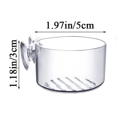 Akvariumo dekoravimo augalų puodelis Akrilo vandens augalų puodelis su siurbimo laikikliu Sodinimo cilindro puodelis Akvariumo dekoravimo įrankis