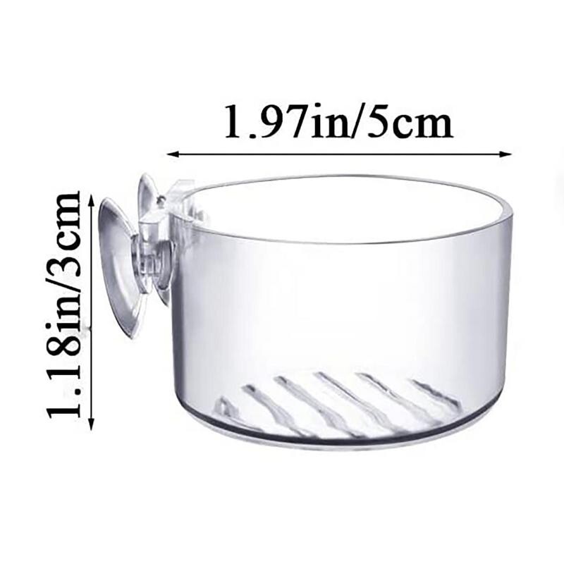 Akvariumo dekoravimo augalų puodelis Akrilo vandens augalų puodelis su siurbimo laikikliu Sodinimo cilindro puodelis Akvariumo dekoravimo įrankis