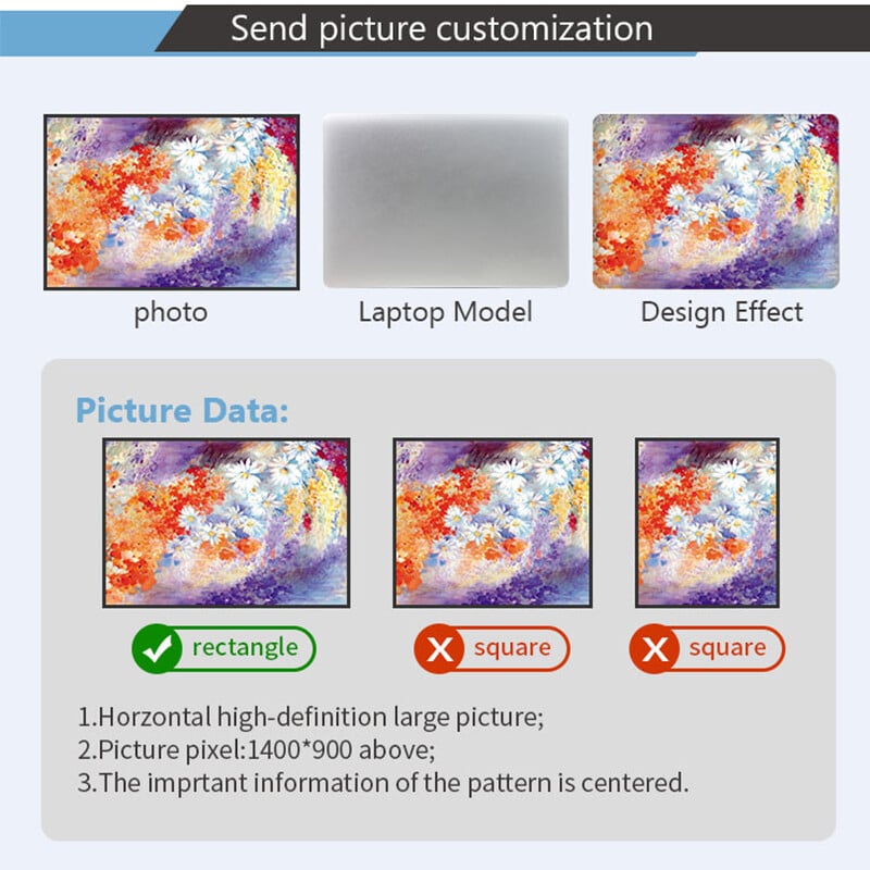 Új egyedi laptop borító matrica 15,6 hüvelykes notebook matrica 13 15 hüvelykes 17 hüvelykes laptop borításra macbook pro 15/ xiaomi air/ lenovo/HP számára