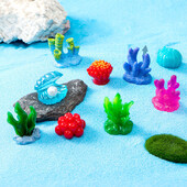 Figūrėlės Miniatiūros Imituoti koralų lukštai Mikro kraštovaizdžio papuošalai akvariumo dekoravimui Namų dekoras Akvariumo priedai