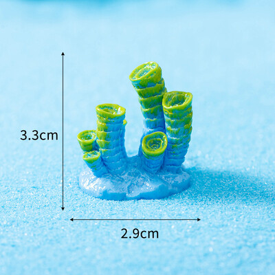 Figūrėlės Miniatiūros Imituoti koralų lukštai Mikro kraštovaizdžio papuošalai akvariumo dekoravimui Namų dekoras Akvariumo priedai