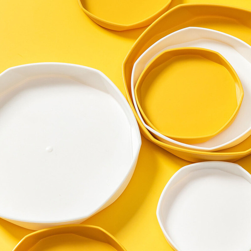 Gėlių dėklo augalų lėkštė Sodo reikmenys kraštų kietumas, atsparus smūgiams, sutirštintas vidinis lauko pagrindas sodintuvo stovo padėklas