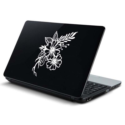 Autocolant de vinil pentru laptop cu decorare flori pentru Macbook M2 Pro 14 16 Air 11 13 Retina 12 15 inch Mac Cover Kindle Skin iPad Notebook Decal