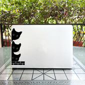 Rozkošná mačka, mačiatko, bratia, notebook, vinylová nálepka na notebook pre MacBook Air Pro 14 16 Retina 13 15 palcov Mac kreslená dekorácia