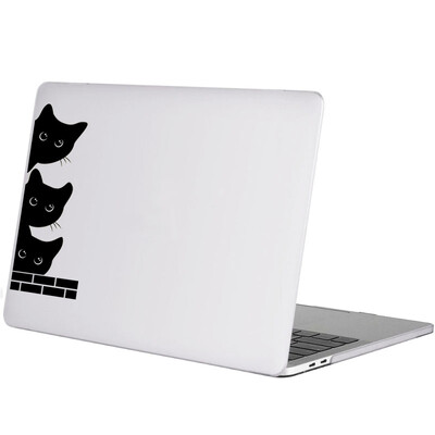 Rozkošná mačka, mačiatko, bratia, notebook, vinylová nálepka na notebook pre MacBook Air Pro 14 16 Retina 13 15 palcov Mac kreslená dekorácia
