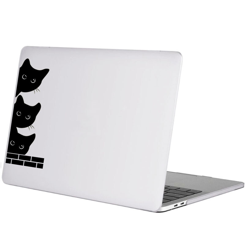Rozkošná mačka, mačiatko, bratia, notebook, vinylová nálepka na notebook pre MacBook Air Pro 14 16 Retina 13 15 palcov Mac kreslená dekorácia