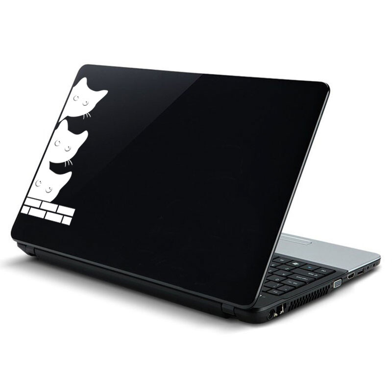 Rozkošná mačka, mačiatko, bratia, notebook, vinylová nálepka na notebook pre MacBook Air Pro 14 16 Retina 13 15 palcov Mac kreslená dekorácia