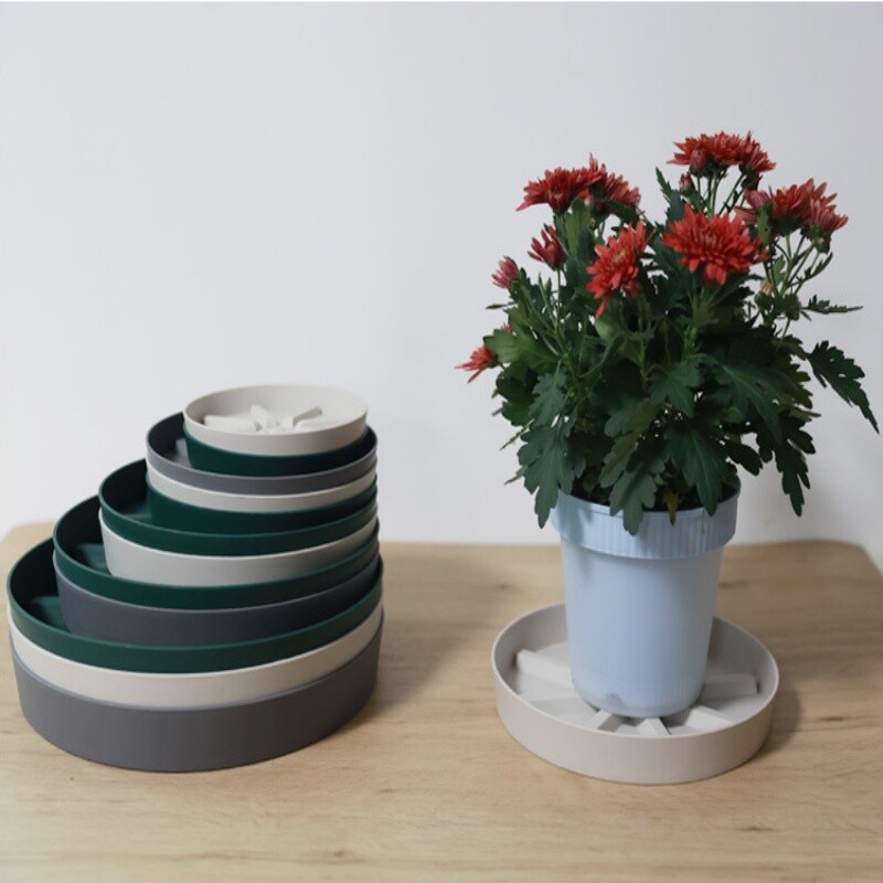 Vazono padėklas, apvalus kilnojamas sėjamosios lėlytės vežimėlio padėklas lauke patalpų medžių gėlių sodintuvo stovas vidaus lauko sodas