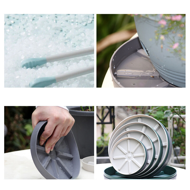 Vazono padėklas, apvalus kilnojamas sėjamosios lėlytės vežimėlio padėklas lauke patalpų medžių gėlių sodintuvo stovas vidaus lauko sodas