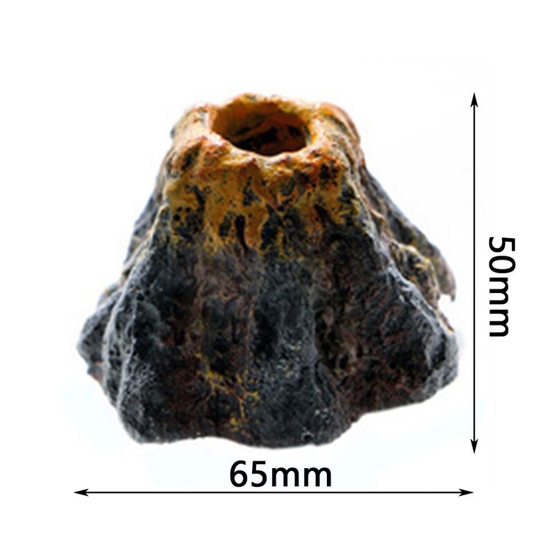 Acvariu Formă Vulcan Pompă de oxigen Rezervor de pește Ornament-Decoruri cu bule de aer