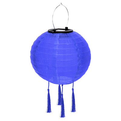 25cm Ηλιακό Φως Φανάρι LED Κρεμαστό Μπαλάκι Φούντα Φανάρι Νεράιδα Φωτάκια Για Διακόσμηση Κήπου Πάρτυ Φεστιβάλ Ηλιακού Φωτός Γάμου