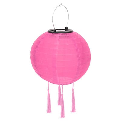 25cm Ηλιακό Φως Φανάρι LED Κρεμαστό Μπαλάκι Φούντα Φανάρι Νεράιδα Φωτάκια Για Διακόσμηση Κήπου Πάρτυ Φεστιβάλ Ηλιακού Φωτός Γάμου