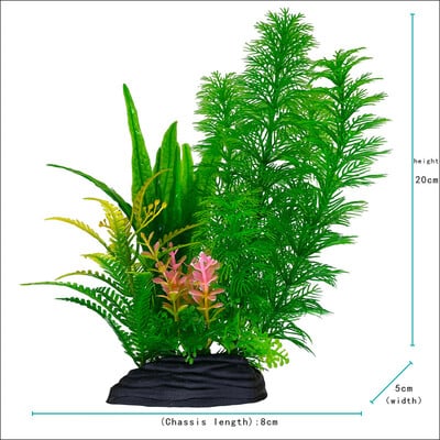 1 ks 20 cm simulácia akvária, vodná tráva, terénne úpravy, dekorácia, imitácia vodných rastlín, akvárium, ozdoba, DIY dekorácia akvária