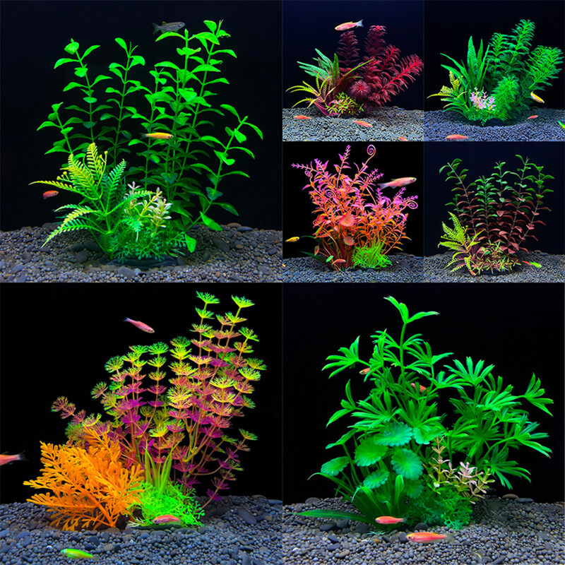1 ks 20 cm simulácia akvária, vodná tráva, terénne úpravy, dekorácia, imitácia vodných rastlín, akvárium, ozdoba, DIY dekorácia akvária