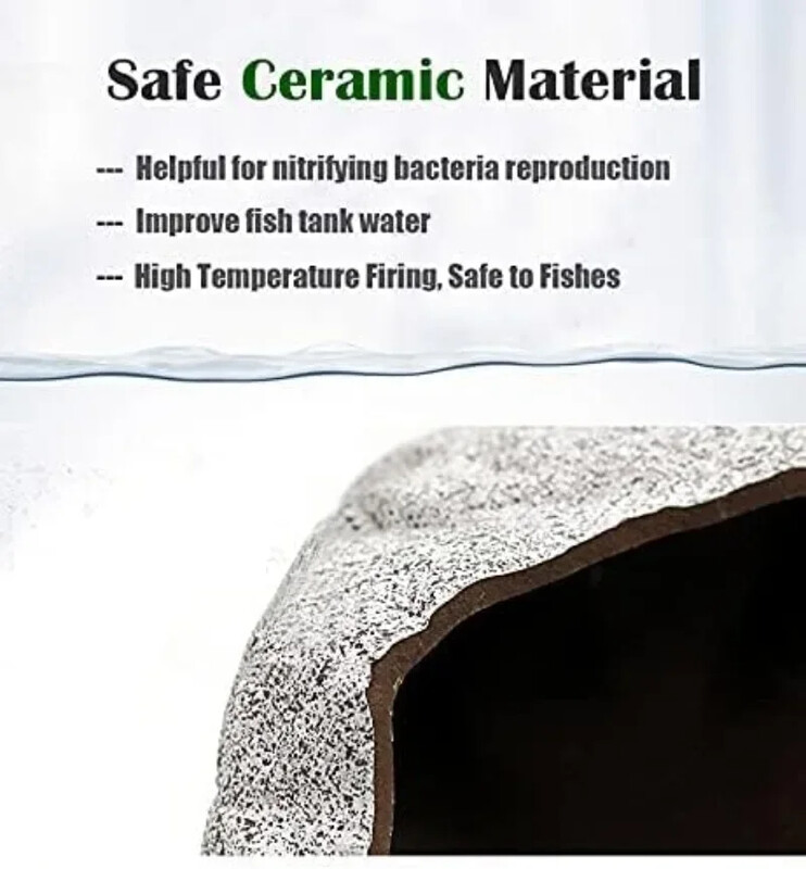 Akvárium barlangkő tereprendezés dekoráció díszek akvárium sügér menedék barlang akvárium kiegészítők dekor kő