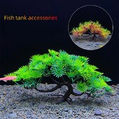 Akváriumi bonsai fa, növény, akvárium dekoráció, műnövény, virág dekoráció, béta aranyhal dekoráció, édesvízi