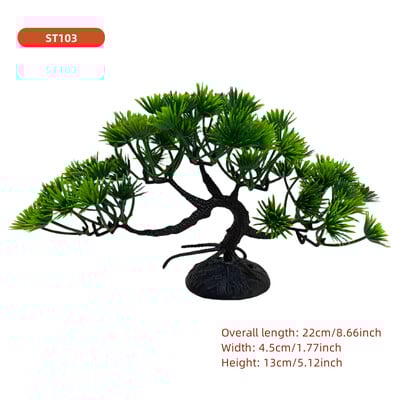 Akváriumi bonsai fa, növény, akvárium dekoráció, műnövény, virág dekoráció, béta aranyhal dekoráció, édesvízi