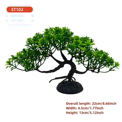 Akváriumi bonsai fa, növény, akvárium dekoráció, műnövény, virág dekoráció, béta aranyhal dekoráció, édesvízi