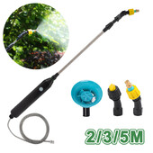 Elektrinis augalų purkštuvas su 3 purkštukais Teleskopinė lazdelė Laistymas Sodo Augalų Mister Purkštuvas Sodas Veja Piktžolės Augalai Laistymas