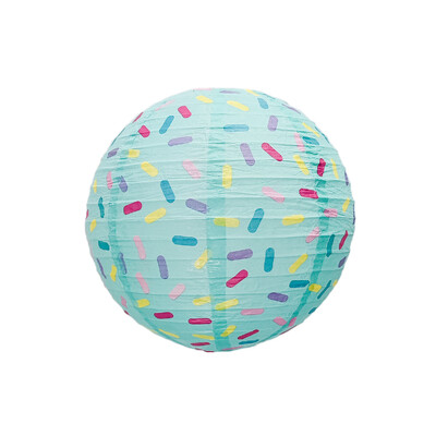 Fagylaltos lámpás gyermek születésnapi parti dekoráció összehajtható papír színes kerek, kézzel készített lámpás medál