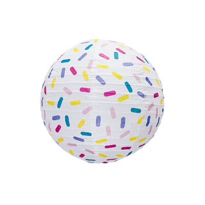 Fagylaltos lámpás gyermek születésnapi parti dekoráció összehajtható papír színes kerek, kézzel készített lámpás medál