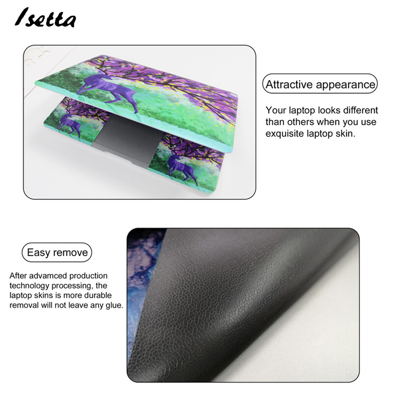 DIY Laptop Skin Šareni dizajn Naljepnica za prijenosno računalo Prilagođena zaštitna maska za višekratnu upotrebu 10/12/13/14/15/17 inča za Lenovo/Dell/HP