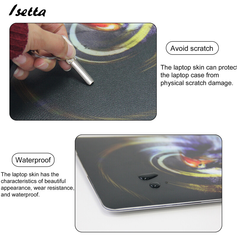 DIY Laptop Skin Šareni dizajn Naljepnica za prijenosno računalo Prilagođena zaštitna maska za višekratnu upotrebu 10/12/13/14/15/17 inča za Lenovo/Dell/HP