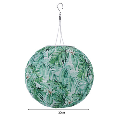 8 ιντσών IP55 αδιάβροχο φωτιστικό LED ηλιακό φανάρι κρεμαστό φωτιστικό για εξωτερική αυλή Φεστιβάλ γιορτής διακόσμησης κήπου