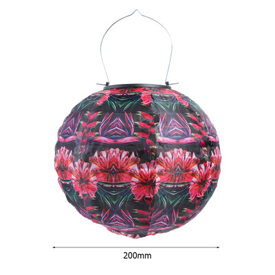 8 ιντσών IP55 αδιάβροχο φωτιστικό LED ηλιακό φανάρι κρεμαστό φωτιστικό για εξωτερική αυλή Φεστιβάλ γιορτής διακόσμησης κήπου