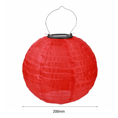 8 ιντσών IP55 αδιάβροχο φωτιστικό LED ηλιακό φανάρι κρεμαστό φωτιστικό για εξωτερική αυλή Φεστιβάλ γιορτής διακόσμησης κήπου