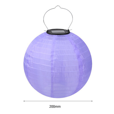 8 ιντσών IP55 αδιάβροχο φωτιστικό LED ηλιακό φανάρι κρεμαστό φωτιστικό για εξωτερική αυλή Φεστιβάλ γιορτής διακόσμησης κήπου