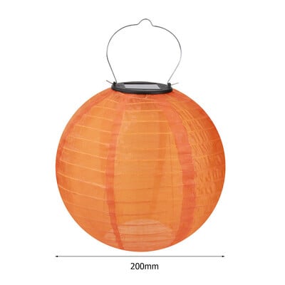 8 ιντσών IP55 αδιάβροχο φωτιστικό LED ηλιακό φανάρι κρεμαστό φωτιστικό για εξωτερική αυλή Φεστιβάλ γιορτής διακόσμησης κήπου