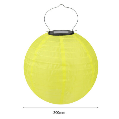 8 ιντσών IP55 αδιάβροχο φωτιστικό LED ηλιακό φανάρι κρεμαστό φωτιστικό για εξωτερική αυλή Φεστιβάλ γιορτής διακόσμησης κήπου