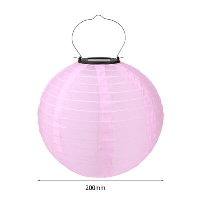 8 ιντσών IP55 αδιάβροχο φωτιστικό LED ηλιακό φανάρι κρεμαστό φωτιστικό για εξωτερική αυλή Φεστιβάλ γιορτής διακόσμησης κήπου