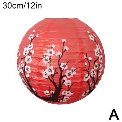 30/35 cm cvijet šljive Okrugla lampa od papira Proljetni festival kineskog orijentalnog stila Restoran Vjenčanje Pokloni za uređenje doma