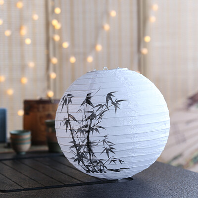 1 kom 30 cm otisnuti cvjetni okrugli papirnati lampion Dekoracije za svadbene rođendane DIY Festival papirnati lampion