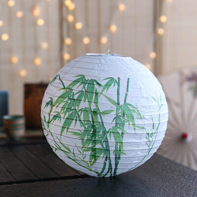 1 kom 30 cm otisnuti cvjetni okrugli papirnati lampion Dekoracije za svadbene rođendane DIY Festival papirnati lampion