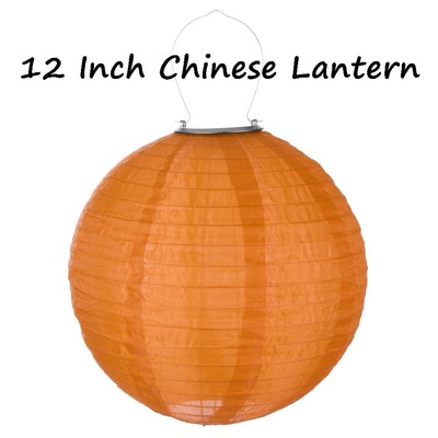 12 collu ūdensnecaurlaidīgs LED saules audums ķīniešu laternas āra festivāla kāzu ballīte dārza saules piekaramās lampas gaismas dekors