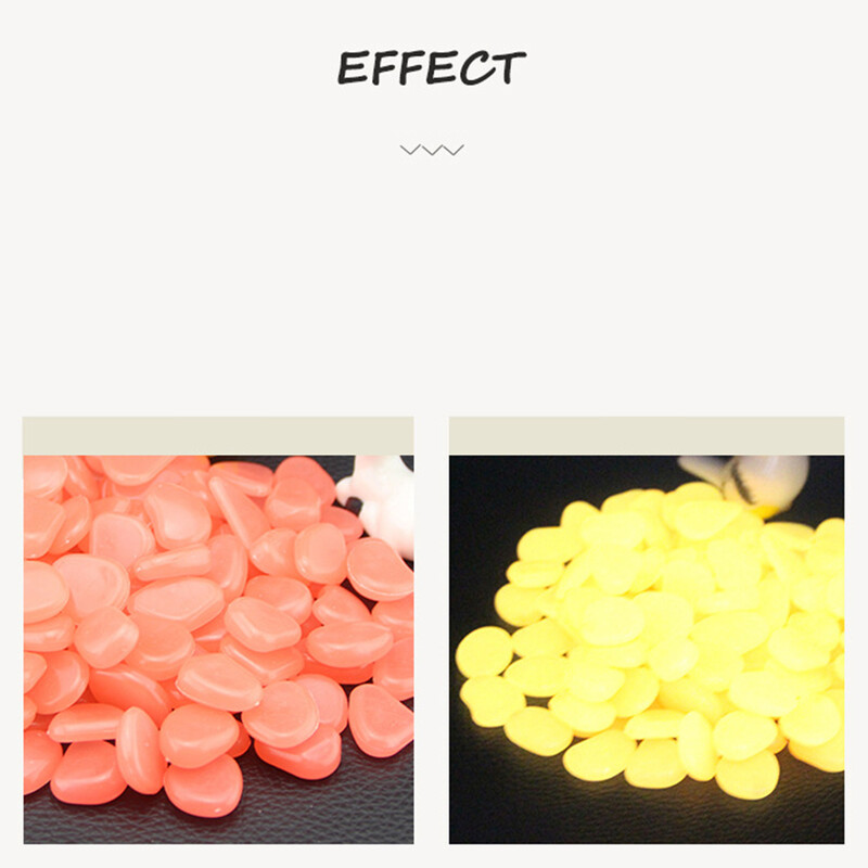 10 vnt / rinkinys Derva dirbtinis akmuo švytintis spalvotas akmenukas fluorescencinis dekoratyvinis akmuo Namų sodo akvariumo priedai