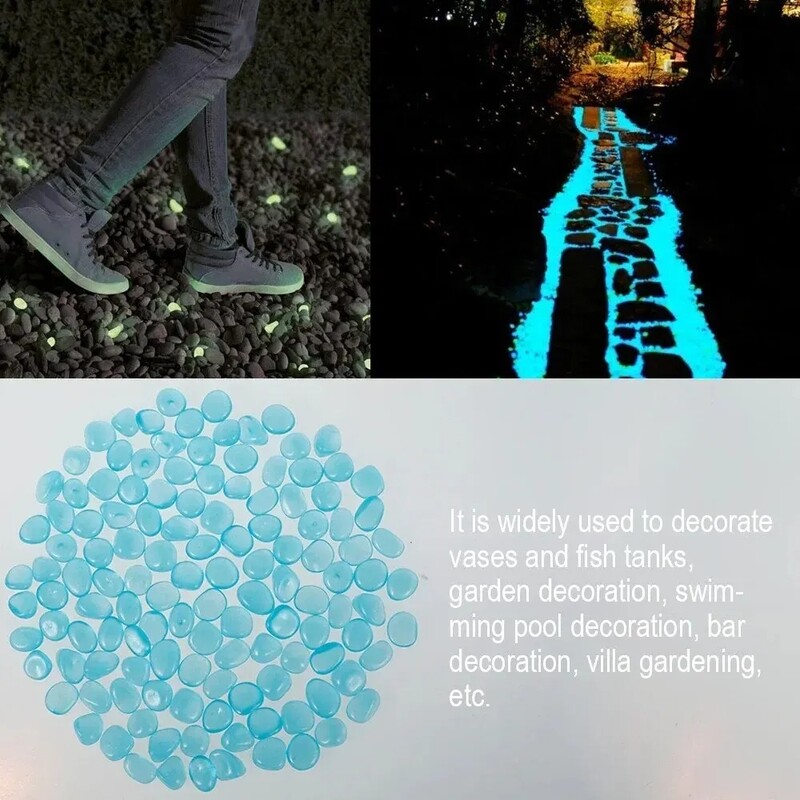 2000db 3-5mm világító homok világít sötét kavicsban kő Otthoni Kert Udvar Szabadtéri Út Pázsit Dekoráció Akvárium Dekor