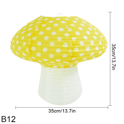 1-osaline lainepunktiga seenekujuline paberlatern