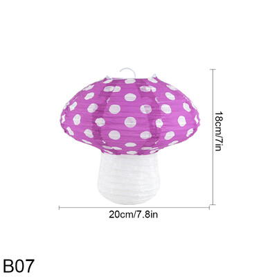 1-osaline lainepunktiga seenekujuline paberlatern