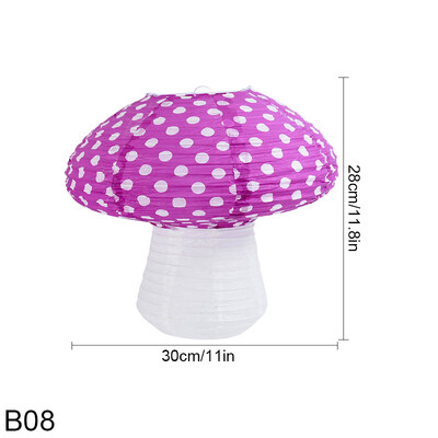 1-osaline lainepunktiga seenekujuline paberlatern