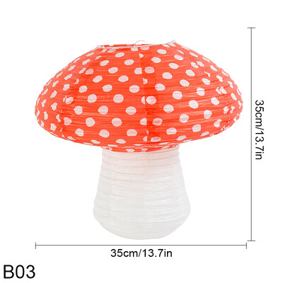 1-osaline lainepunktiga seenekujuline paberlatern