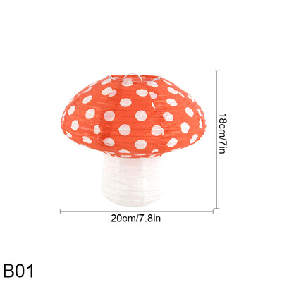 1-osaline lainepunktiga seenekujuline paberlatern