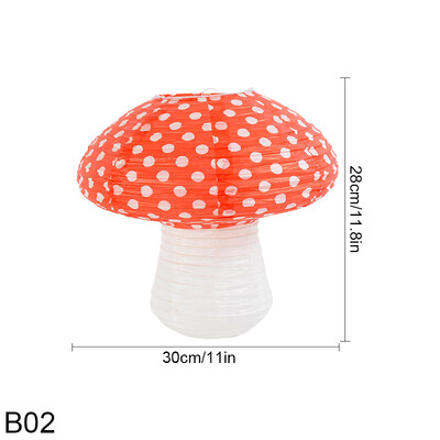 1-osaline lainepunktiga seenekujuline paberlatern