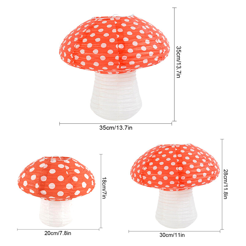 1-osaline lainepunktiga seenekujuline paberlatern