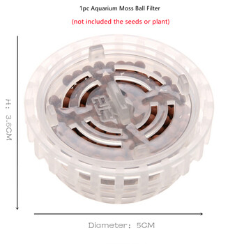 Δεξαμενή ψαριών ενυδρείου 5cm Media Moss Ball Live Plant Φίλτρο Φιλτραρίσματος Διακόσμηση σπιτιού Φύση Θαλασσινό φυτό