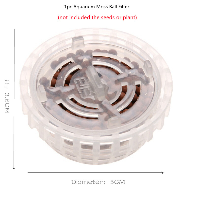 5cm Aquarium Fish Tank Media Minge de mușchi Filtru Filtru Filtru Decor Home Decor Natură Sea Plant